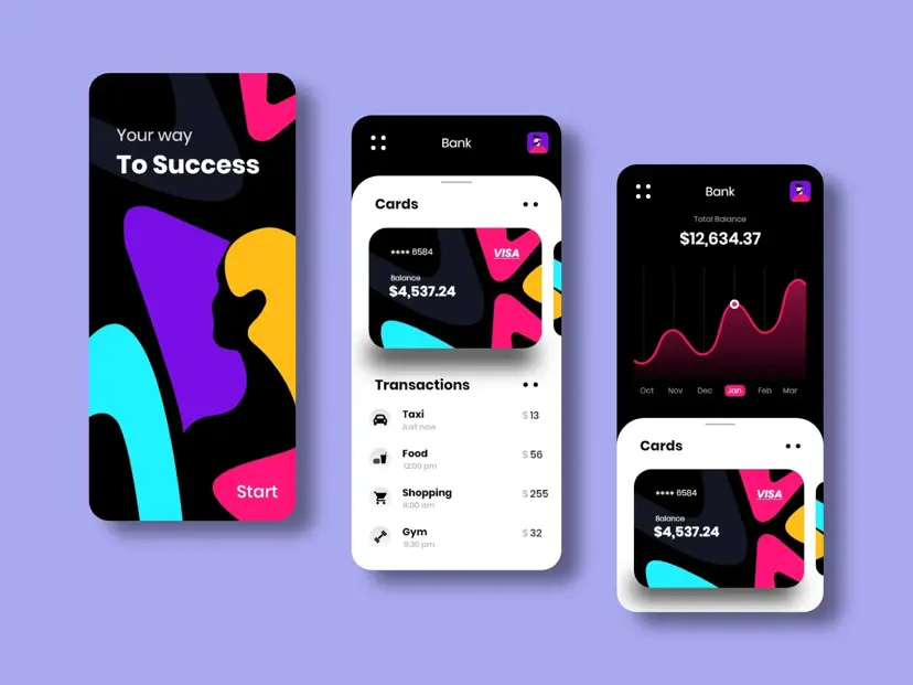 Bank App UI thumbnail